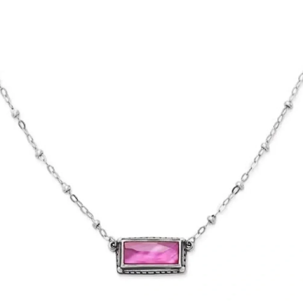 James Avery RETIRED Pink Palais Gemstone Necklace - Picture 1 of 3